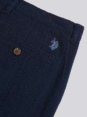 U.S. Polo Assn. Blue Seersucker Chino Shorts - Image 7 of 8