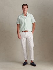 U.S. Polo Assn. Green Short Sleeve Oxford Shirt - Image 3 of 7