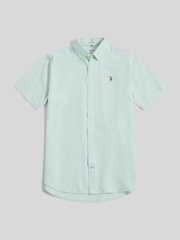 U.S. Polo Assn. Green Short Sleeve Oxford Shirt - Image 5 of 7
