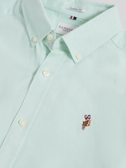 U.S. Polo Assn. Green Short Sleeve Oxford Shirt - Image 7 of 7