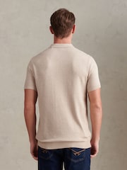 U.S. Polo Assn. Natural Textured Knit Polo Shirt - Image 2 of 7