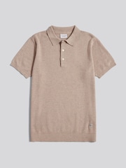 U.S. Polo Assn. Natural Textured Knit Polo Shirt - Image 5 of 7