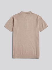 U.S. Polo Assn. Natural Textured Knit Polo Shirt - Image 6 of 7