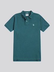 U.S. Polo Assn. Green Double Horsemen Polo Shirt - Image 5 of 8