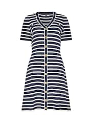 Star by Julien MacDonald Blue Stripe Knitted Dress - Image 5 of 5