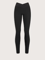 Melns - TALA Dayflex No Front Seam Wrap High Waist Full Leggings - Attēls 3 no 3
