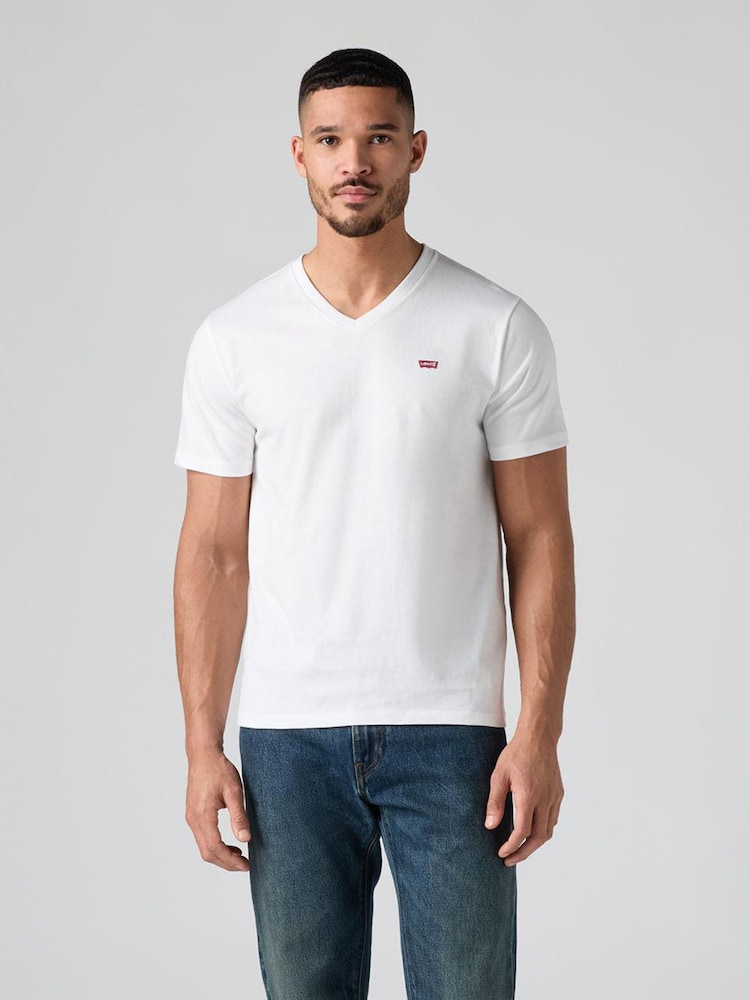 Levi's® White Original-Hm-Vneck T-Shirt - Image 1 of 8