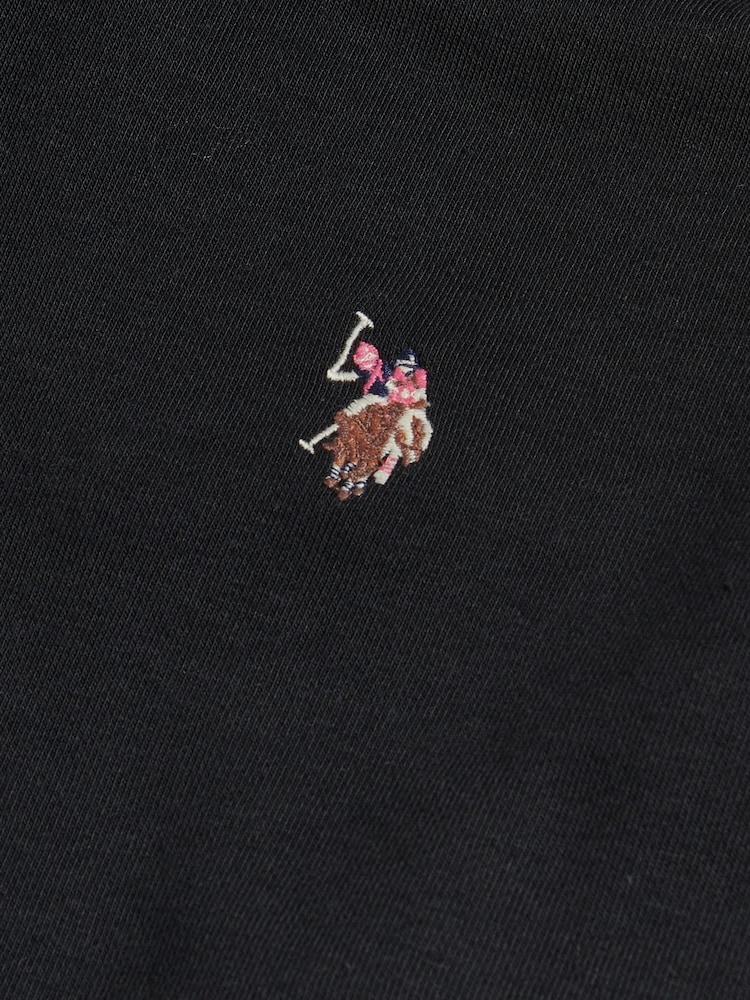 U.S. Polo Assn. Black Double Horsemen Logo Hoodie - Image 3 of 3