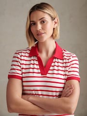U.S. Polo Assn. Red Luxury Stripe Polo Top - Image 4 of 8