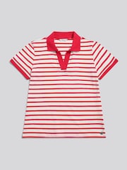 U.S. Polo Assn. Red Luxury Stripe Polo Top - Image 6 of 8