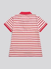 U.S. Polo Assn. Red Luxury Stripe Polo Top - Image 7 of 8