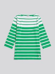 U.S. Polo Assn. Green Gradient Stripe Boatneck T-Shirt - Image 1 of 3