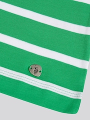 U.S. Polo Assn. Green Gradient Stripe Boatneck T-Shirt - Image 3 of 3