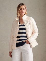 U.S. Polo Assn. Cream Diamond Quilted Jacket - Image 1 of 11