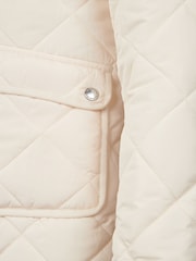 U.S. Polo Assn. Cream Diamond Quilted Jacket - Image 11 of 11