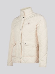 U.S. Polo Assn. Cream Diamond Quilted Jacket - Image 9 of 11