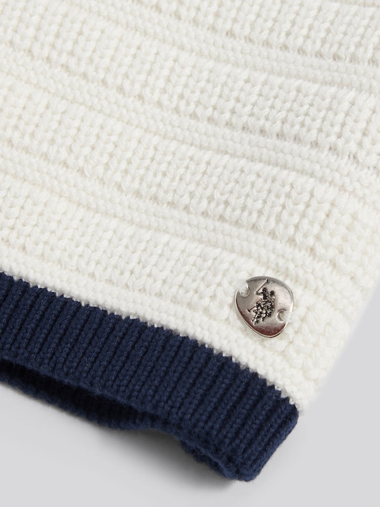 U.S. Polo Assn. Cream Textured Knit T-Shirt - Image 7 of 7