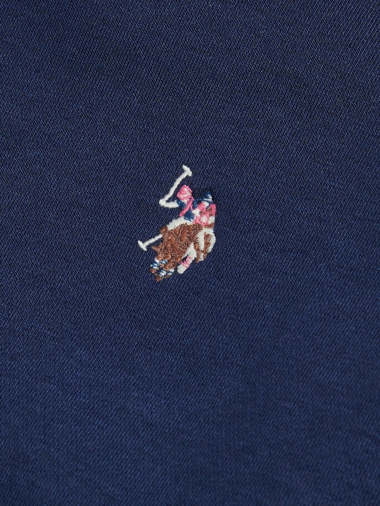 Blau - U.S. Polo Assn – Hoodie mit Doppelreiter-Logo - Bild 3 von 3