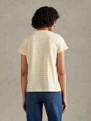 Amarillo - U.S. Polo Assn. Camiseta a rayas con cuello redondo - Imagen 4 de 7