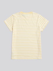 Amarillo - U.S. Polo Assn. Camiseta a rayas con cuello redondo - Imagen 6 de 7