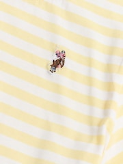 Amarillo - U.S. Polo Assn. Camiseta a rayas con cuello redondo - Imagen 7 de 7