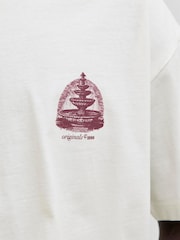 לבן - JACK & JONES Back Print T-Shirt - תמונה 4 מתוך 7