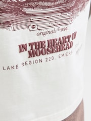 לבן - JACK & JONES Back Print T-Shirt - תמונה 5 מתוך 7