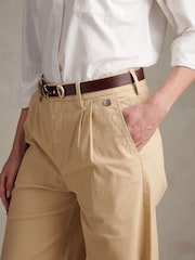 U.S. Polo Assn. Natural Full Length Wide Leg Trousers - Image 2 of 7