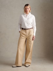 U.S. Polo Assn. Natural Full Length Wide Leg Trousers - Image 3 of 7