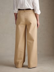U.S. Polo Assn. Natural Full Length Wide Leg Trousers - Image 4 of 7