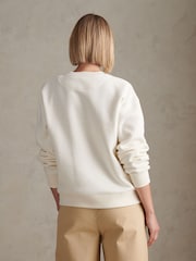 U.S. Polo Assn. Cream Double Horsemen Crew Neck Sweatshirt - Image 4 of 8