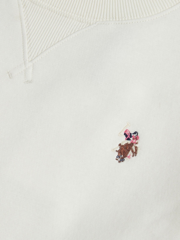 U.S. Polo Assn. Cream Double Horsemen Crew Neck Sweatshirt - Image 8 of 8 U.S. Polo Assn. Cream Double Horsemen Crew Neck Sweatshirt - Image 8 of 8