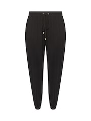 Yours Curve Black Harem Joggers - Image 2 of 2