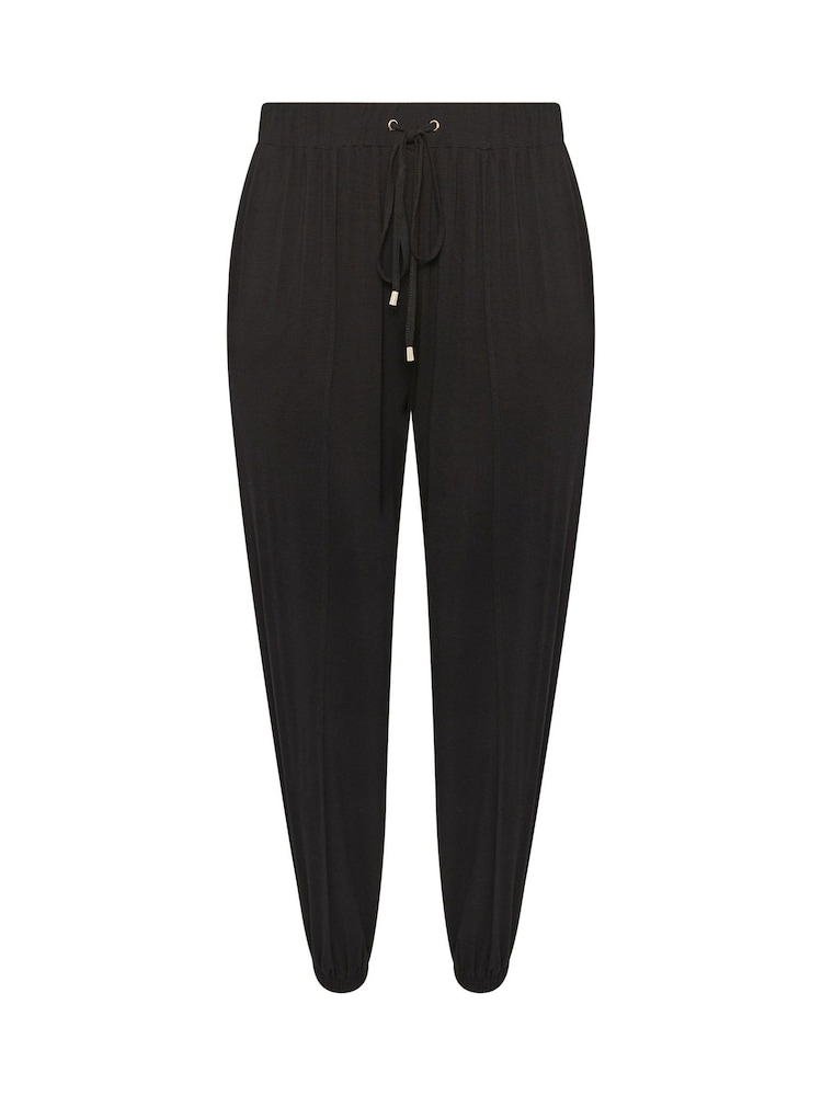 Yours Curve Black Harem Joggers - Image 2 of 2