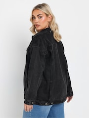 Yours Curve Black Oversized Jacket - Image 3 of 5