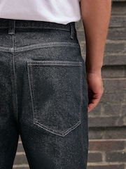 Black Baggy Fit Jeans - Image 5 of 7