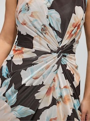 بني - فستان بتصميم ملفوف من تشكيلة London من Yours Curve - Image 4 of 5