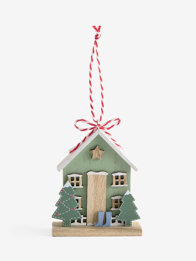 Set of 2 Red Monogram House Baubles - Image 7 of 7 Set of 2 Red Monogram House Baubles - Image 7 of 7
