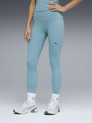Puma Blue Womens TAD ESSENTIALS 7/8 Tights Sports Leggings - Image 1 of 6