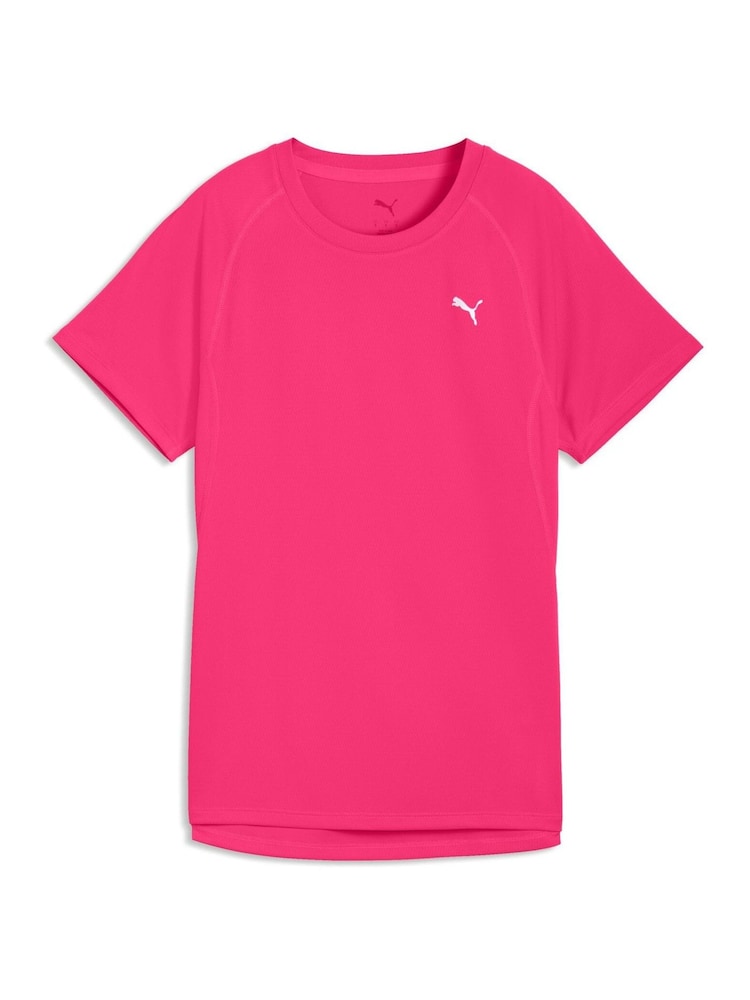 Puma Pink Velocity Running T-Shirt - Image 1 of 2 Puma Pink Velocity Running T-Shirt - Image 1 of 2