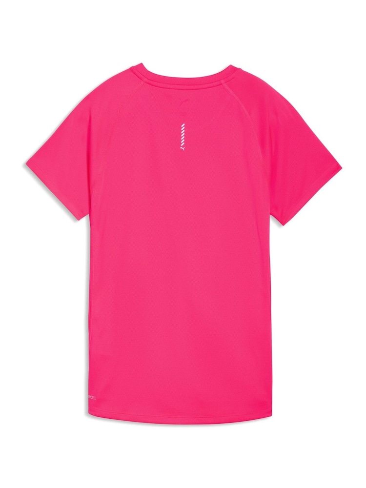 Puma Pink Velocity Running T-Shirt - Image 2 of 2 Puma Pink Velocity Running T-Shirt - Image 2 of 2