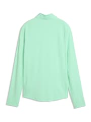 Puma Green YOU-V Solid Quarter-Zip Golf T-Shirt - Image 2 of 2