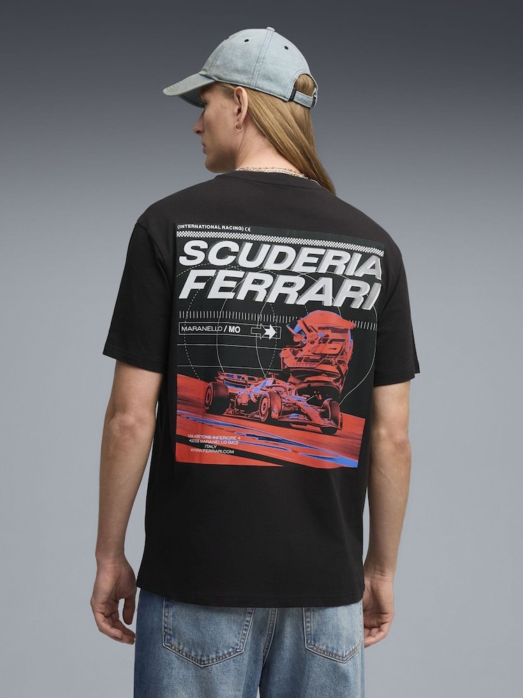 Puma Black Scuderia Ferrari Speed T-Shirt - Image 2 of 5