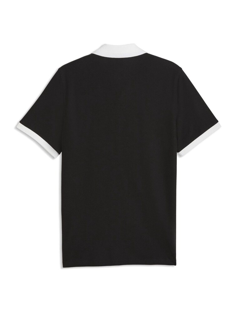 Puma Black Scuderia Ferrari Pique Polo Shirt - Image 2 of 2 Puma Black Scuderia Ferrari Pique Polo Shirt - Image 2 of 2