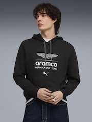 Puma Black Puma Aston Martin Aramco F1 Team Essentials Hoodie - Image 1 of 5