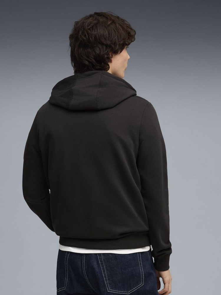 Puma Black Puma Aston Martin Aramco F1 Team Essentials Hoodie - Image 2 of 5 Puma Black Puma Aston Martin Aramco F1 Team Essentials Hoodie - Image 2 of 5