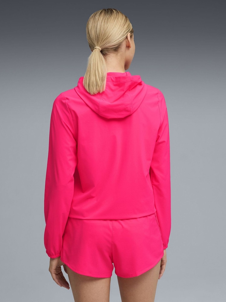 Puma Pink Velocity Woven Running Jacket - Image 2 of 7