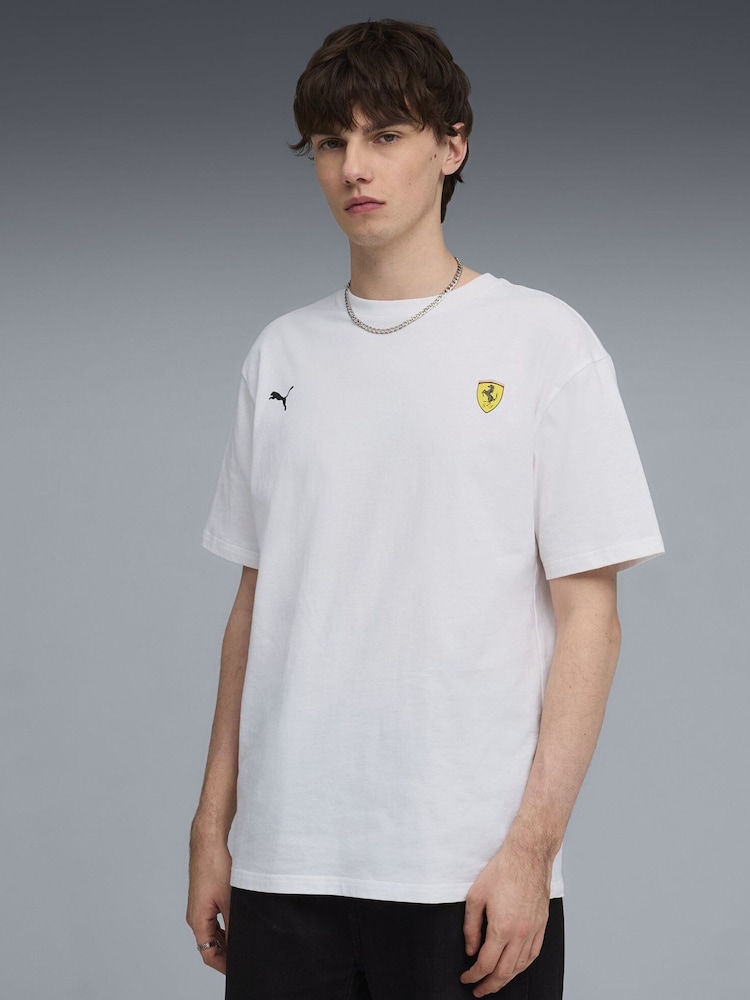 Puma White Scuderia Ferrari Speed T-Shirt - Image 1 of 5