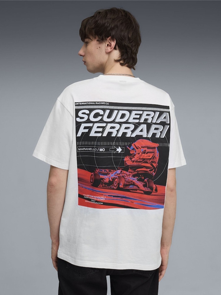 Puma White Scuderia Ferrari Speed T-Shirt - Image 2 of 5