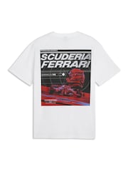 Puma White Scuderia Ferrari Speed T-Shirt - Image 5 of 5